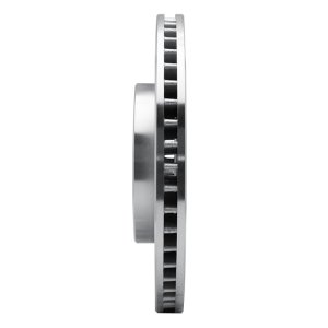 Mitsubishi Endeavor Brake Rotor (1) - Front Right - R1 Concepts - Drilled & Slotted - Silver - `04-`11